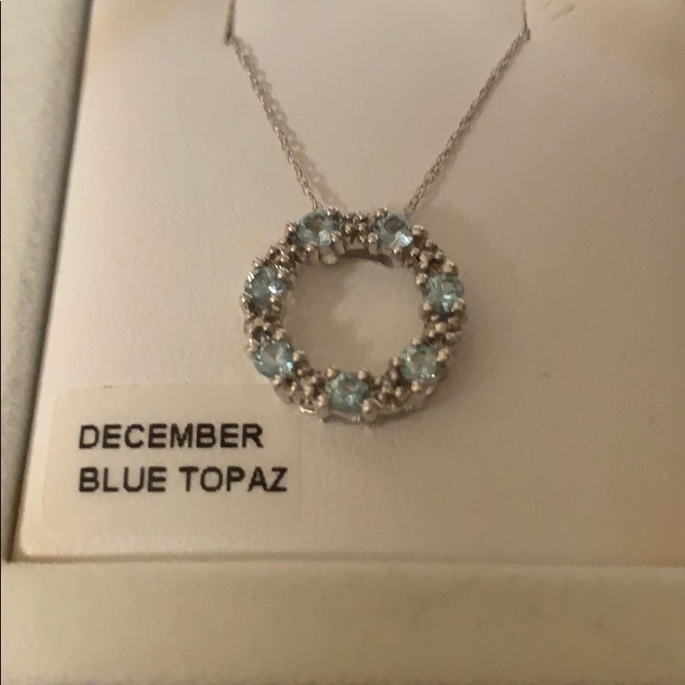 December birth stone necklace
